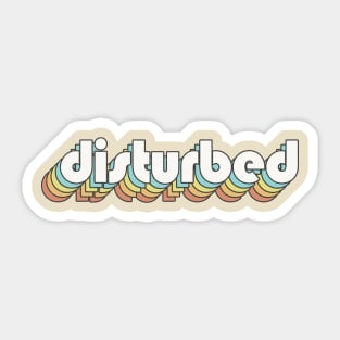 Retro Disturbed Sticker